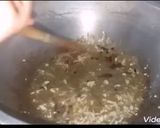 A picture of step 3 of Seekh kabab briyani.