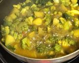 A picture of step 6 of Cream of Broccoli Spinach and Walnut Soup.