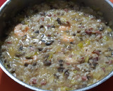 Foto del paso 6 de la receta: Risotto de champiñones, jamón y langostinos