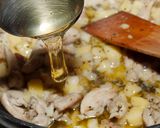 Őszi gorgonzolás csirkecomb recept fázis 5 fotója