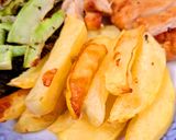 Hình bước làm 2 của món Ức gà,rau củ nướng eat clean