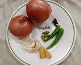 A picture of step 1 of Paneer Nawabi.