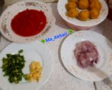 عکس مرحله 1 از دستور 🌺کوفته مرغ با سس بادمجان