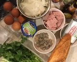 Hình bước làm 1 của món Bánh mì dân tổ 1 ổ no căng