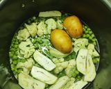 A picture of step 1 of Pav-Bhaji.