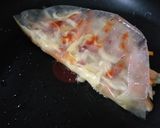รูปขั้นตอนการทำที่ 3 ของ Rice paper omelet พิซซ่าเวียดนาม