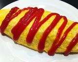 A picture of step 6 of Omurice (Omelette Rice).