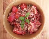 Une image de l'étape 4 de 🍅Salade tomate, basilic et Quinoa.
