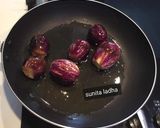 A picture of step 5 of Hyderabadi Bagara Baingan.