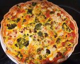 Foto do passo 4 de Quiche de frango e brócolis
