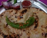 A picture of step 12 of Jowar Bhakri.