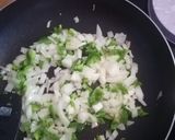 A picture of step 2 of Pilchards and mash.