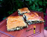 A picture of step 5 of My Mom’s Spanakotyropita (Spinach and Feta Pie) ❤️.