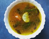 A picture of step 4 of Lemon rasam.