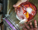 A picture of step 8 of Sparkling Raspberry lemonade|| preserved raspberry lemonade.