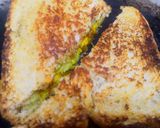 A picture of step 3 of Veg sandwich.