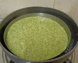 A picture of step 5 of Moong Bean Dhokla.