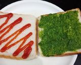 A picture of step 1 of Bhaji Toast.