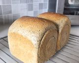Foto langkah ke 19 dari resep Black Sesame Wholemeal Bread Loaf.