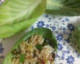 A picture of step 6 of Leftover fried rice in cabbage cups.