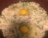 A picture of step 2 of Okonomiyaki - sprouts (P5min, C10min).