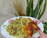 عکس مرحله 6 از دستور شوید پلو با گوشت چرخ کرده و سیب زمینی 😋😍