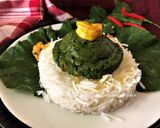 A picture of step 5 of Kumro Pata-Chingri Bata (Pumpkin Leaves - Prawns Chutney - Bong Style).