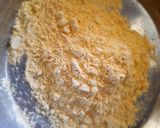 A picture of step 1 of Besan laddu.