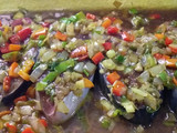 Pescado al horno con vegetales