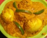 A picture of step 6 of Shahi egg curry.