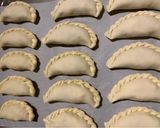 A picture of step 4 of Corn and Cheese Baked Empanadas.