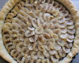 Une image de l'étape 7 de Tarte chocolat-banane.
