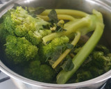 Foto del paso 1 de la receta: 🥦Snack de brócoli con parmesano y salsa de alubias para dipear 🥣