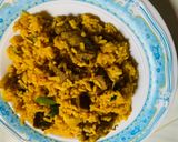 A picture of step 5 of Smokey rice.