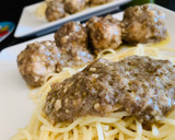 Foto del paso 5 de la receta: Albóndigas de ternera y queso con salsa de champiñones