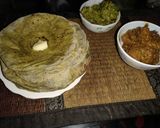 A picture of step 4 of Morianga powder roti.
