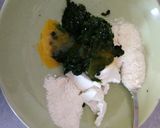 A picture of step 2 of Gnudi with Gorgonzola Cream.