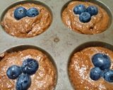 Foto del paso 4 de la receta: Muffins veganos de cacao, café y arándanos