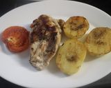 Foto del paso 6 de la receta: Pechugas al grill con patatas
