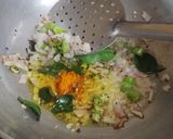 A picture of step 4 of Basanti Poha.