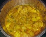सोयाबीन आलू की सब्जी (soyabean aloo ki sabzi recipe in Hindi) रेसिपी चरण 3 फोटो