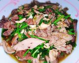 รูปขั้นตอนการทำที่ 2 ของ สารพัดเครื่องในผัดคึ่นช่าย