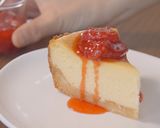 A picture of step 14 of Cheesecake with Strawberry Sauce.