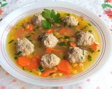 Zöldséges kukoricaleves húsgombóccal🍲 recept fázis 3 fotója