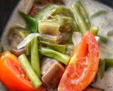 A picture of step 5 of Sayur Lodeh / Vegetable in Coconut Milk Soup.