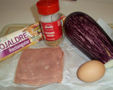 Foto del paso 1 de la receta: Tronco de hojaldre relleno de berenjenas y jamón york