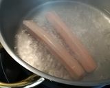 Foto del paso 5 de la receta: Salchicha blanca de Baviera con repollo, bacon y piñones