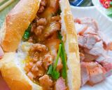 Hình bước làm 5 của món Bánh mì kẹp thịt xá xíu