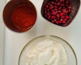 A picture of step 2 of Pomegranate raita.