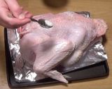A picture of step 1 of Dry brined Roasted Turkey.